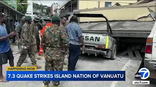 7.3 magnitude earthquake damages US Embassy on island nation of Vanuatu