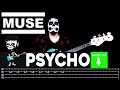 【MUSE】[ Psycho ] cover by Cesar | LESSON | BASS TAB