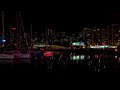 HONG KONG: CAUSEWAY BAY TYPHOON SHELTER AT NIGHT. FEB 2023.