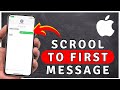 How to See First iMessage WITHOUT SCROLLING - iPhone Tutorial
