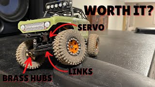 How to Install Injora Servo, Links & Brass Hubs! Are They Worth It? Axial SCX24 Deadbolt Build