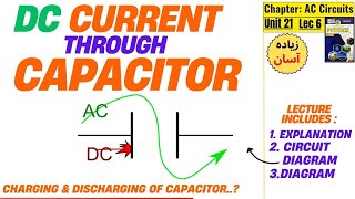 Lec6| DC Current through Capacitor | Charging \u0026 Discharging of Capacitor |@aqacademy1