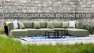 TANFLY OUTDOOR LUXURY SECTIONAL SOFA LOUNGE SET TF-30A