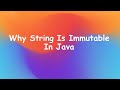Tricky Interview Question | Why String Is Immutable In Java | Reasons For String Immutability