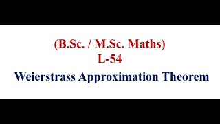 Weierstrass Approximation Theorem Proof using Bernstein Polynomials | Real Analysis