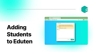 Adding Students to Eduten