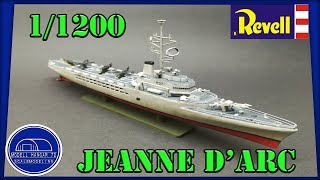 Jeanne d' Arc French Helicopter Carrier - 1:1200 Revell - Full Build Step by Step