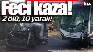 Tekirdağ’da Trafik Kazası, 2 Kişi Hayatını Kaybetti, 10 Kişi de Yaralı