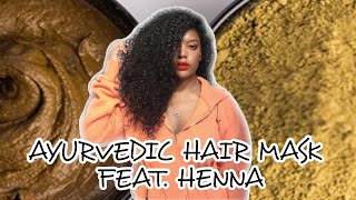 DIY AYURVEDIC HENNA HAIR MASK FOR MASSIVE HYDRATION & STRENGTH: APPLICATION AND RESULTS