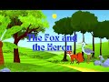 The Fox and the Heron story | English story with subtitle | Moral stories for kids | Animated story