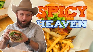 Devil Burger 🍔 is spicy heaven - J&P Bar Grill, Comstock, TX