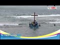 THE NATIONAL EASTER CROSS HAVE BEEN HURT WAVES WHILE SAILLING TO SALIBABU ISLAND