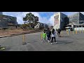 Melbourne, outside historical Flinders station, routine life in Australia.