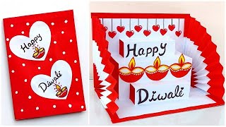 DIY Diwali Pop up card 2023 / Handmade Diwali greeting card / How to make easy Diwali card