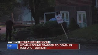 Woman found stabbed to death in Redford Township