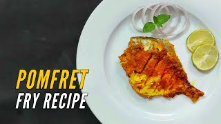 Pomfret Fry- Pomfret Fish Recipe- Tandoori Pomfret Fry- Tawa Pomfret Fish Fry Recipe