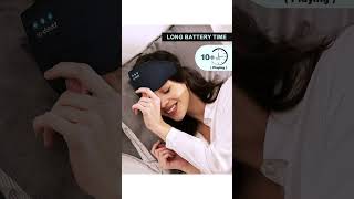 LC-dolida Sleep Headphones, White Noise Bluetooth Sleep Mask 3D Wireless Timing Eye Mask for Sleep