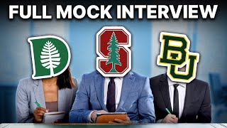 Full Medical School Mock Interview & Breakdown