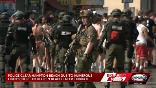 Police clear Ocean Boulevard in Hampton after fights break out