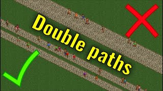 How to Build Functioning Double Paths in RCT2