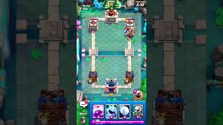 【クラロワ】タワーに張り付いたマイティを剥がすアイゴレ【小技】How to luring Mighty Miner who attacking towerwith Ice Golem#shorts