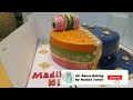 mehndi theme dholki cake fondant dupatta and dholki tutorial @nadiyatanvir