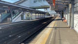 南海　特急サザン和歌山市行き　紀ノ川駅通過！