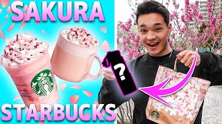 CHERRY BLOSSOM STARBUCKS in TOKYO JAPAN //  5K GIVEAWAY !