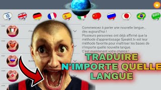 comment traduire n'importe quelle langue