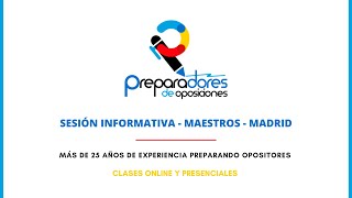 OPOSICIONES MAESTROS COMUNIDAD DE MADRID 2024