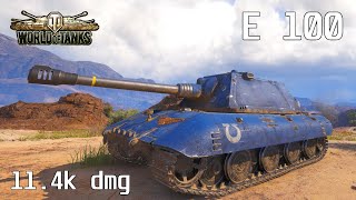 E 100, 11.4K Damage, 2 Kills, El Halluf - World of Tanks