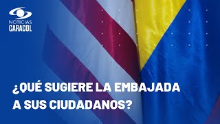 Embajada de Estados Unidos lanza una alerta por la “continua amenaza del crimen en Colombia”