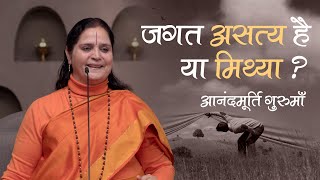 जगत असत्य है या मिथ्या? | Is the World Unreal or an Illusion? Anandmurti Gurumaa