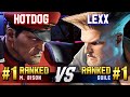 SF6 ▰ HOTDOG29 (#1 Ranked M.Bison) vs LEXX (#1 Ranked Guile) ▰ High Level Gameplay