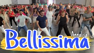 BELLISSIMA Annalisa Coreografia Joey&Rina || TUTORIAL || Balli di Gruppo 2023 Social Dance Baile