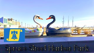 【4K】𝐖𝐀𝐋𝐊 🇺🇸 Spruce Street Harbor Park in Philadelphia, PA