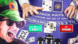 Une main à 1,000€ au BLACKJACK ! Ça donne quoi ? 👀