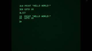 ASMR Programming - Apple II Applesoft BASIC - Hello World