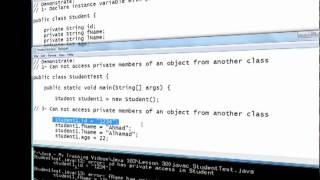 Java Lesson 30 - Classes 01 - 04 Separate Tester and Creating Methods