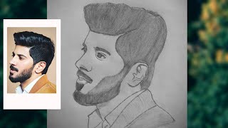 Dulquer Salmaan | Pencil Drawing | How to draw DQ