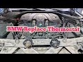 How to replacement thermostat BMW 750 Li Twin Power Turbo