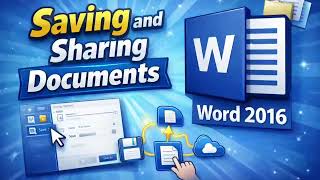 Saving and Sharing Documents | Microsoft Word 2016 Tutorial