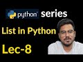 list in python | Lec-8