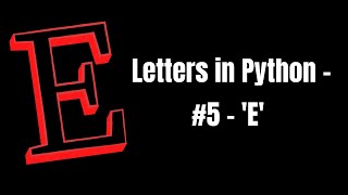 Make the letter 'E' in Turtle.