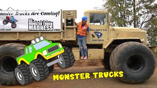 Monster Trucks for Kids | Learn about Real Monster Trucks