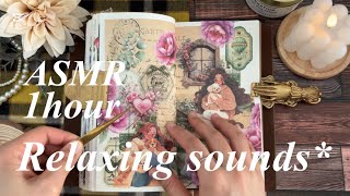 【ASMR】Relaxing 1hour collage #9/journal/ scrapbook/asmr/collage