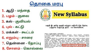 தொகை மரபு | கூட்டப் பெயர் | Tnpsc New Syllabus 2025 | Thogai Sorkal | 5 Second gk