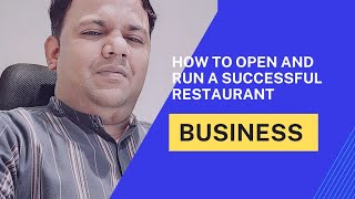 How to Open and Run a Successful Restaurant |