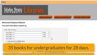 Library catalog Basics