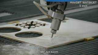 MAVİJET Su Jeti 5 axis 55º Açılı Kesim Pervane